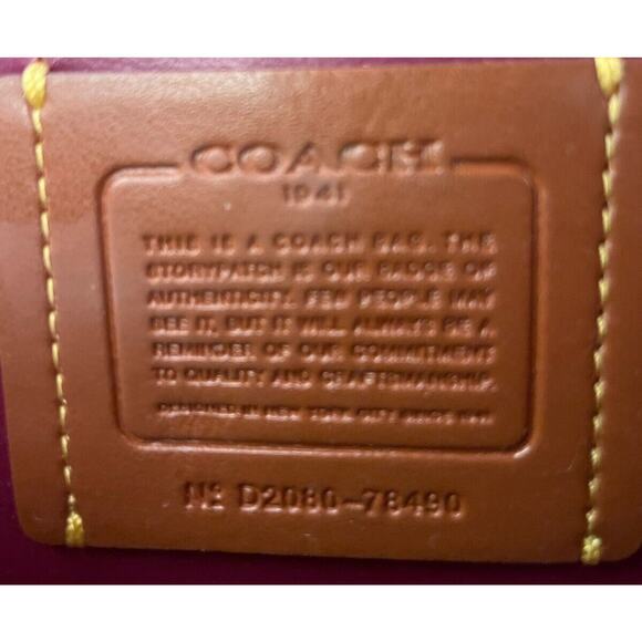 Coach Troupe Crossbody Signature Canvas D2080-70490 EUC Convertible - Picture 7 of 10